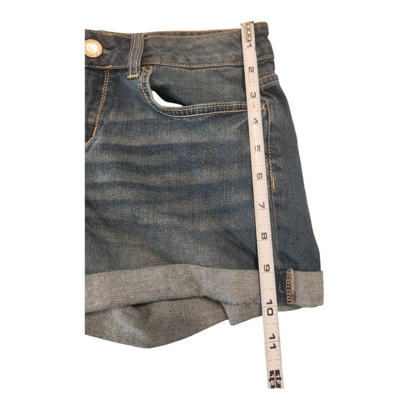 Aeropostale Midi Denim Cuffed Shorts Women's Size 4‎ - Picture 5 of 5